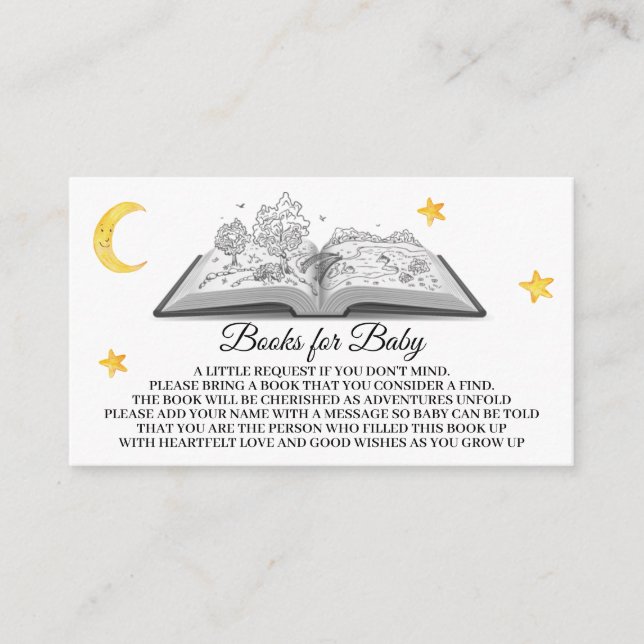 *~* Bokar för Baby Pop Up Bok Stars Måne Tilläggskort (Framsida)