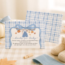 Bokar för Baby Pumpkin Blue Fall Baby Shower