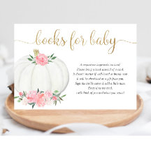 Bokar för baby Pumpkin rosa guld Flickbarndusch fö