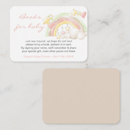 Bokar för Baby Rainbow and Stars Baby Shower Tilläggskort