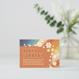 Bokar för Baby Retro Rainbow Hippie Daisy Tilläggskort