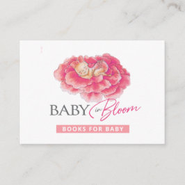 Bokar för Baby rosa baby i med bloomhöljskort Tilläggskort