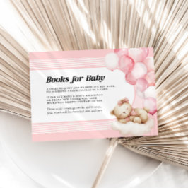 Bokar för Baby Rosa Baby Shower Card Anteckningskort