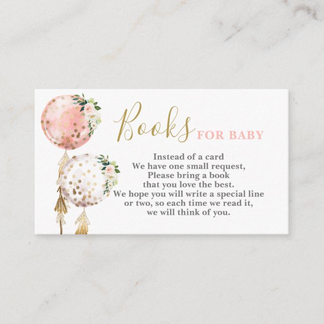 Bokar för Baby Rosa Blegeringskort Tilläggskort (Framsida)