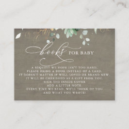 Bokar för Baby Rosa Blommigt Succulations Tilläggskort