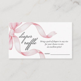 Bokar för Baby Rosa Bow Baby Shower-kuvert Tilläggskort