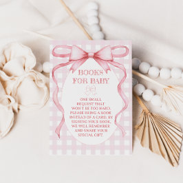 Bokar för Baby Rosa Ribbon Bow-Vintage Tilläggskort