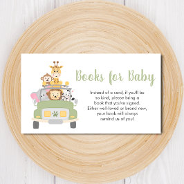 Bokar för Baby Safari Baby Shower Tilläggskort
