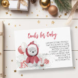 Bokar för Baby Santa Polar Nalle  Tilläggskort<br><div class="desc">Den här designen kan vara personlig i det område som tillhandahålls genom att ändra fotot och/eller text. Du kan också anpassa den genom att klicka på Anpassa den här mallen och sedan välja klicka för att anpassa ytterligare alternativ och ta bort eller ändra färg i bakgrunden, lägga till text, ändra...</div>