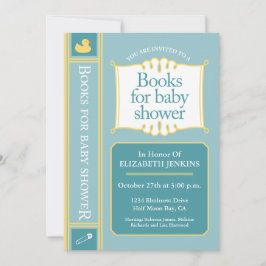 Bokar for Baby Shower Inbjudningar