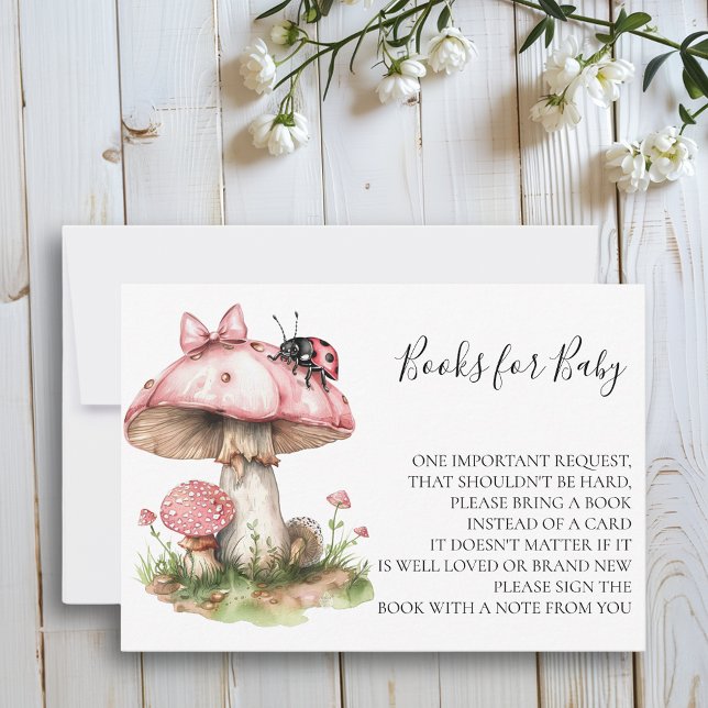 Bokar för Baby Shower Ladybug Mushroom Inbjudningar (Skapare uppladdad)