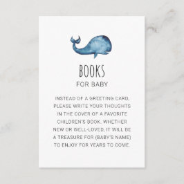 Bokar för baby. Skicka en begäran från bok. Blåval Tilläggskort