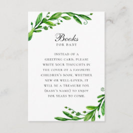 Bokar för baby. Skicka en begäran från bok. Greene Tilläggskort