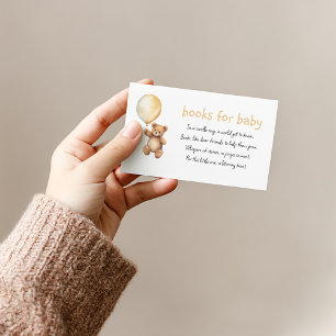 Bokar för baby sött teddy-begärandekort tilläggskort