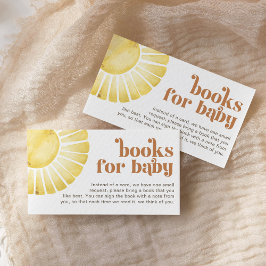 Bokar för Baby Sunshine Boho Baby Shower Tilläggskort