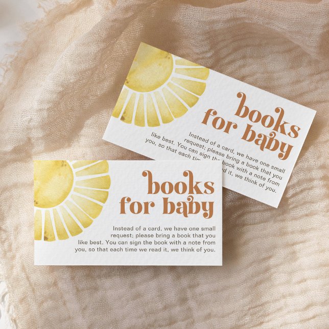 Bokar för Baby Sunshine Boho Baby Shower Tilläggskort (Skapare uppladdad)