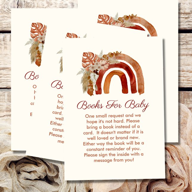 Bokar för Baby Terracotta Boho Rainbow Tropical Tilläggskort (Skapare uppladdad)