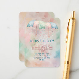 Bokar for Baby Twillingars Boy and Girl Shower Tilläggskort