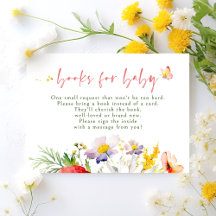 Bokar för Baby-visitkort för babyvisningsbegäran