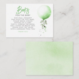 Bokar för Baby-visitkort för babyvisningsbegäran Tilläggskort