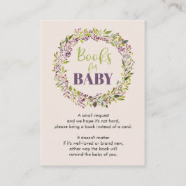 Bokar för Baby Wandeans Baby Shower Tilläggskort