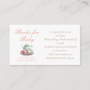 Bokar för Baby Watercolor Baby Shower Tilläggskort
