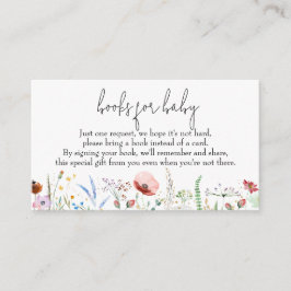 Bokar för Baby WildblomBaby Shower Tilläggskort