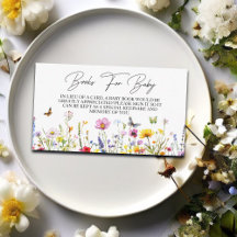 Bokar för Baby Wildblommor Butterflies Baby Shower