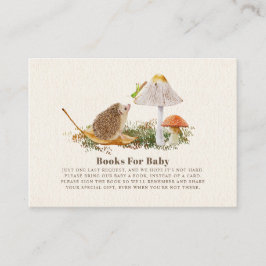 Bokar för babyskor Hedgehog Woodland Mushroom Tilläggskort