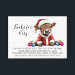 Bokar för babyskor - höglandskö i julklapp tilläggskort<br><div class="desc">Den här designen kan vara personlig i det område som tillhandahålls genom att ändra fotot och/eller text. Du kan också anpassa den genom att klicka för att anpassa ytterligare alternativ och ta bort eller ändra färg i bakgrunden, lägga till text, ändra texten färg eller stil eller ta bort texten för...</div>