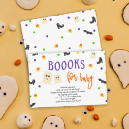 Bokar för begäran om Baby Halloween Shower Baby Bo Tilläggskort