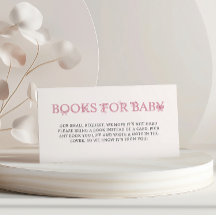 Bokar för begäran om Baby Rosa Bow Baby Shower Bok