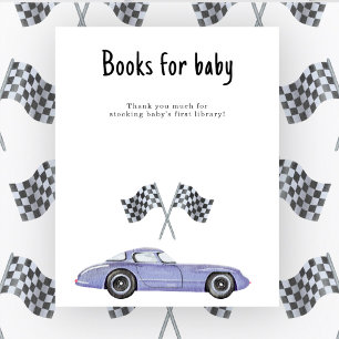Bokar för bilbabyduschen i tävling för baby poster