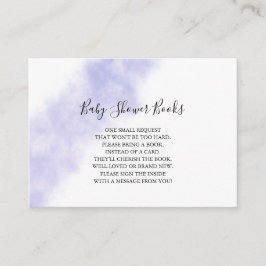 Bokar för blå vattenfärg för Baby-kort Tilläggskort