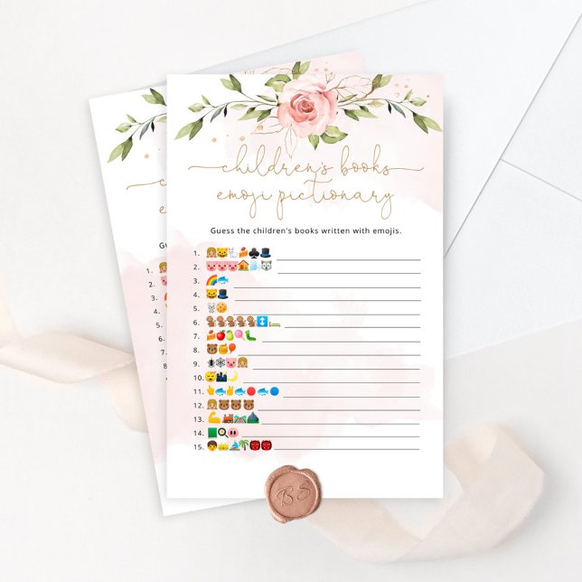 bokar för  blommigt emoji pictionary-spel (Skapare uppladdad)