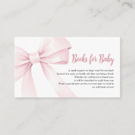 Bokar för Flicka Baby Shower Diaper Raffle Tilläggskort