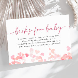 Bokar för Flicka Baby Shower Tilläggskort