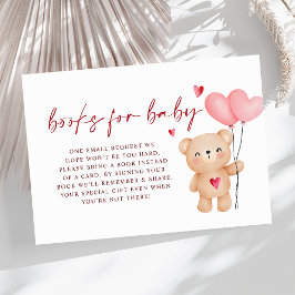 Bokar för Flicka Baby Shower Tilläggskort
