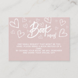 Bokar för Flicka Rosa Modern Shower Tilläggskort