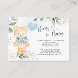 Bokar för inbjudan till Baby Nalle Greenery Foliag