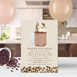 Bokar för kaffeodling för babyskor Bok-begäran Inbjudningar