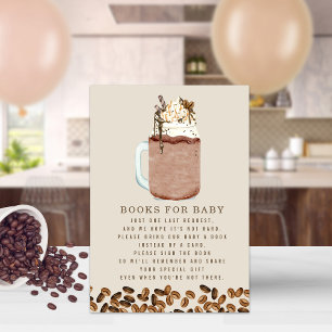 Bokar för kaffeodling för babyskor Bok-begäran Inbjudningar