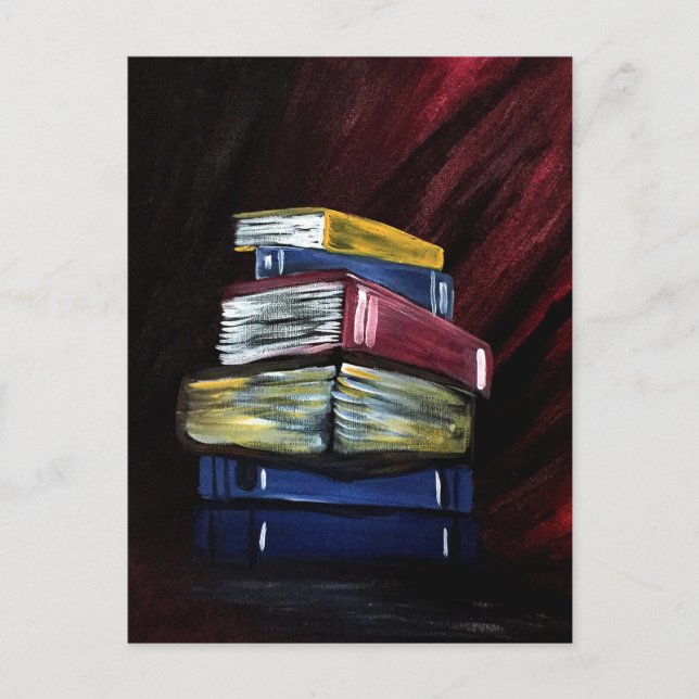 Bokar för kunskap vykort (Framsida)