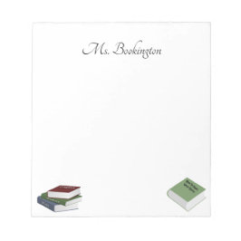 Bokar för lärare anteckningsblock