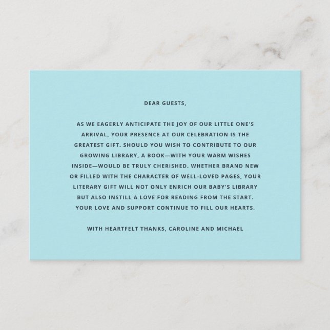 Bokar för Pojke babyskor Tilläggskort (Framsida)