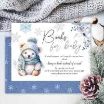 Bokar för Snö Winter Baby Shower för Baby