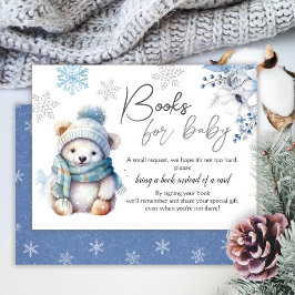 Bokar för Snö Winter Baby Shower för Baby Tilläggskort