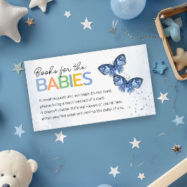 Bokar för Spädbarn Blue Butterflies Twillingar Sho Tilläggskort