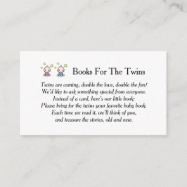Bokar för Twillingarna Baby, begäran om Bok, bland Tilläggskort