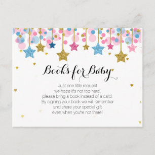 Bokar för Twinkle Little Star Baby Shower Vykort